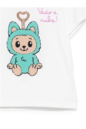 T-shirt in cotone bianco SAINT BARTH KIDS | ELLY00102132L